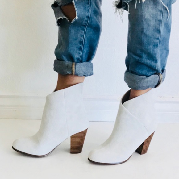 ivory suede boots